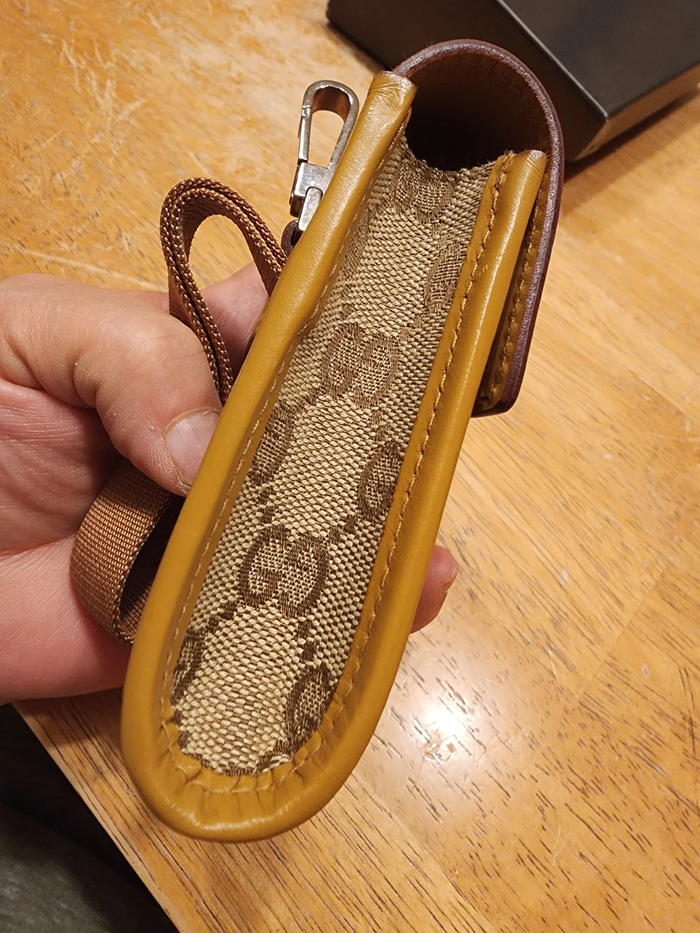 vintage Gucci GG Canvas Phone Holder or multipurpose pouch